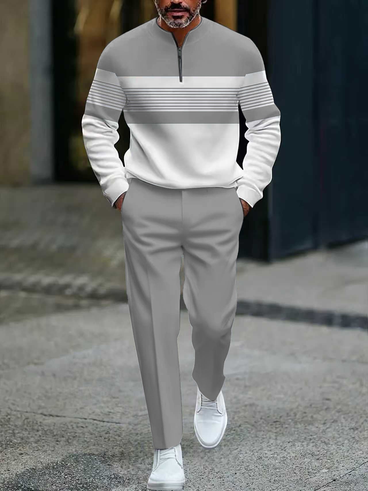 Conjunto Hombre Jersey Gráfico Pantalón