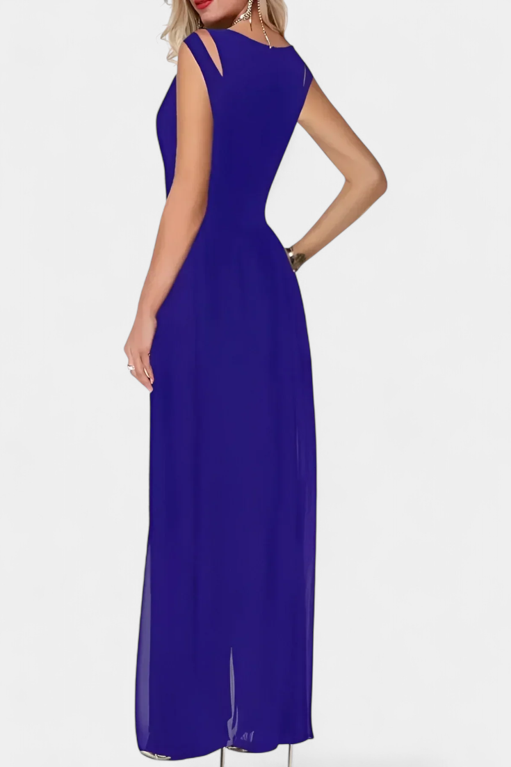 Mono Nadia Elegante Sin Mangas con Transparencia Frontal