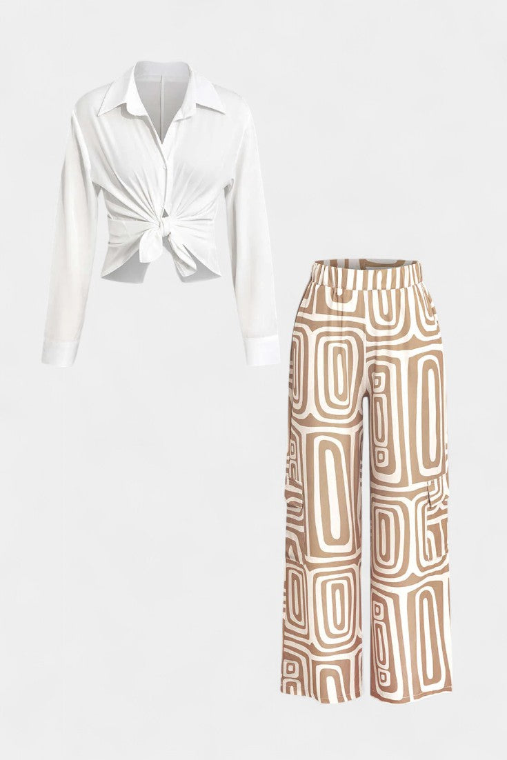 Conjunto de Dos Piezas Calla de Manga Larga