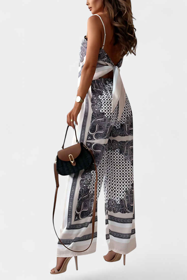 Conjunto Leonie Paisley con Tirantes