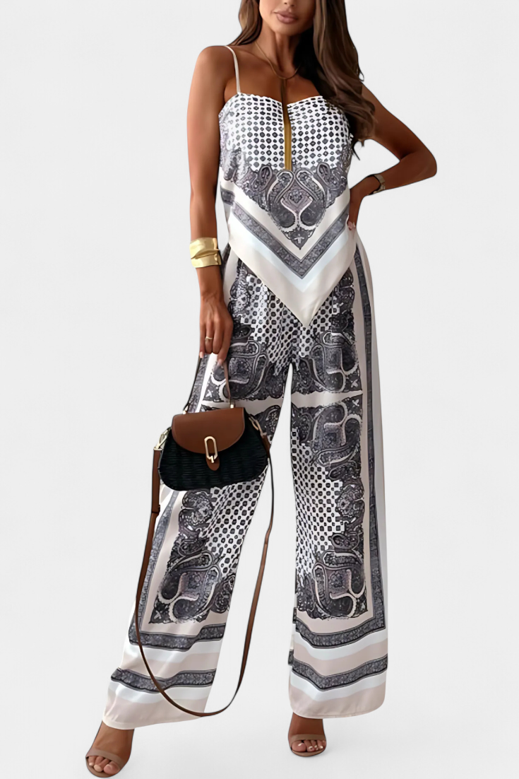 Conjunto Leonie Paisley con Tirantes