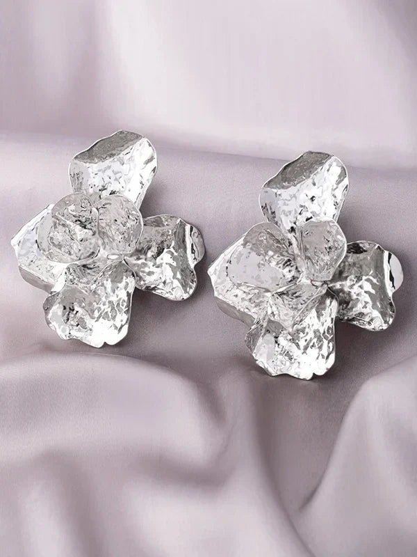 Pendientes Brillantes en Forma de Flor