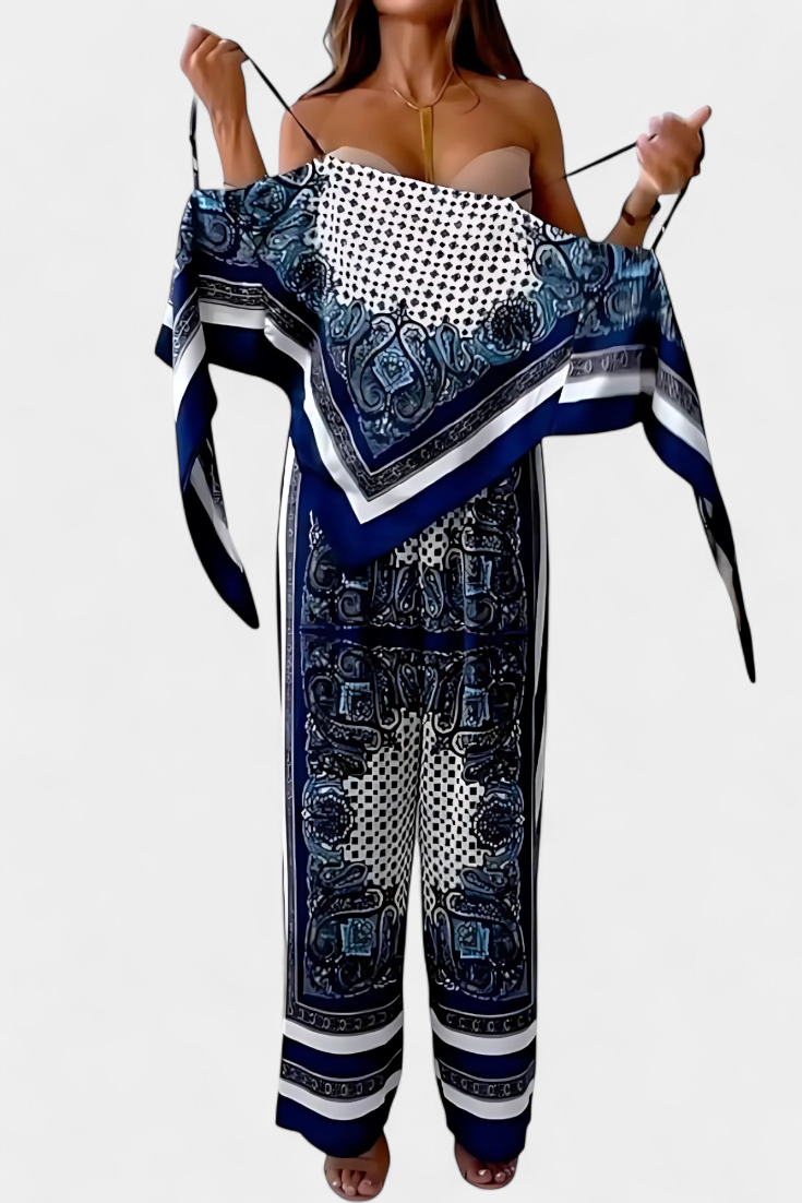 Conjunto Leonie Paisley con Tirantes