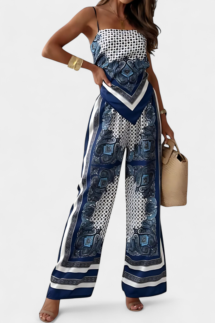 Conjunto Leonie Paisley con Tirantes