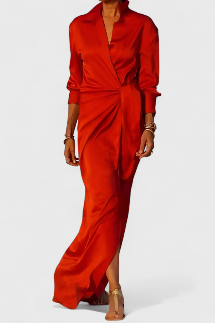 Vestido Largo de Fiesta Marbella con Lazo