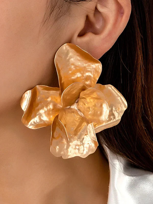 Pendientes Brillantes en Forma de Flor