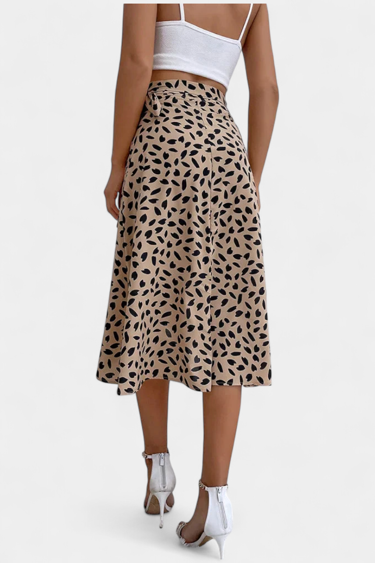 Falda Boho Camila con Estampado Asimétrico