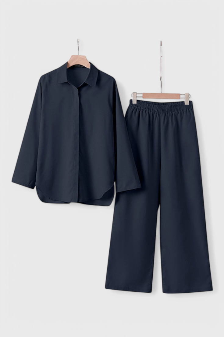 Conjunto de Lino y Algodón de Dos Piezas Skye con Silueta Relajada