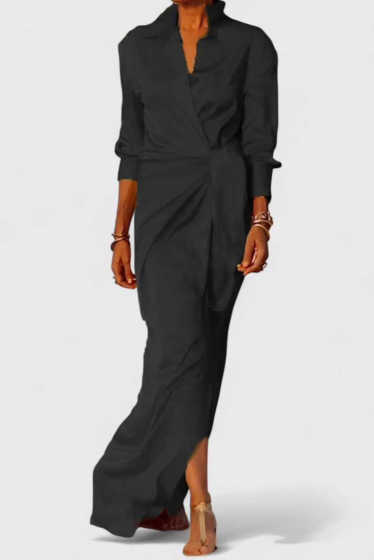 Vestido Largo de Fiesta Marbella con Lazo