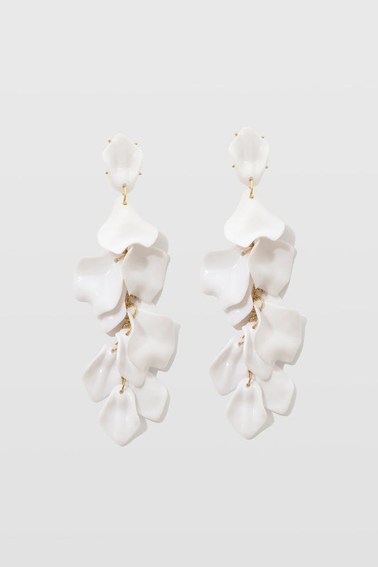 Pendientes de Gota de Pétalo de Orquídea