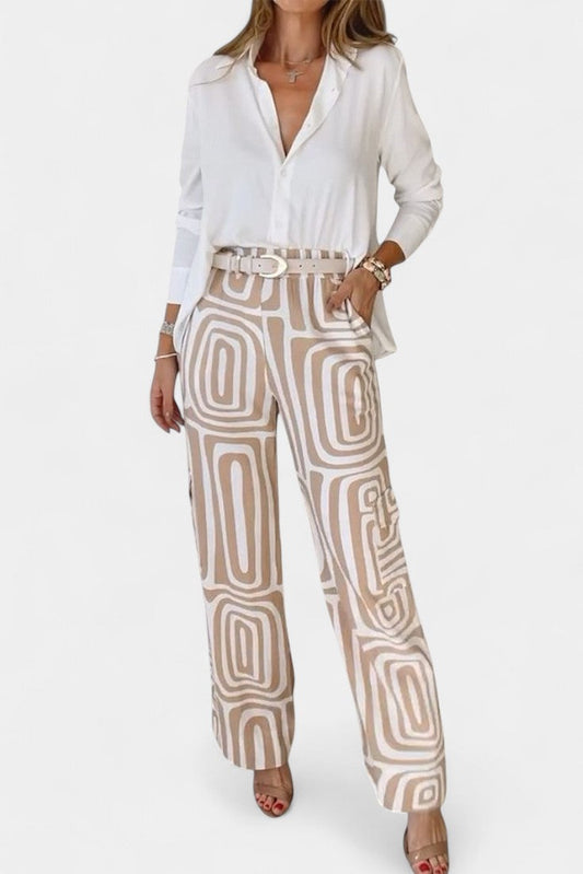 Conjunto de Dos Piezas Calla de Manga Larga