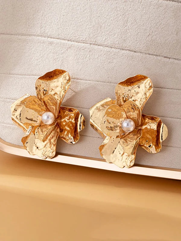 Pendientes Brillantes en Forma de Flor