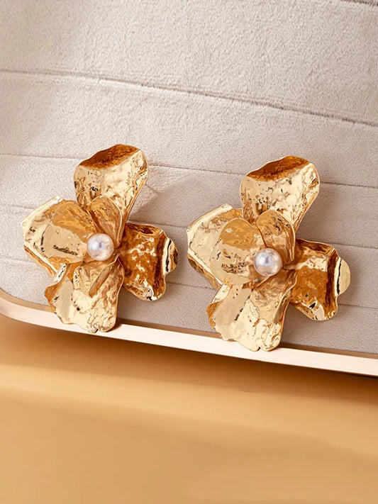 Pendientes Brillantes en Forma de Flor