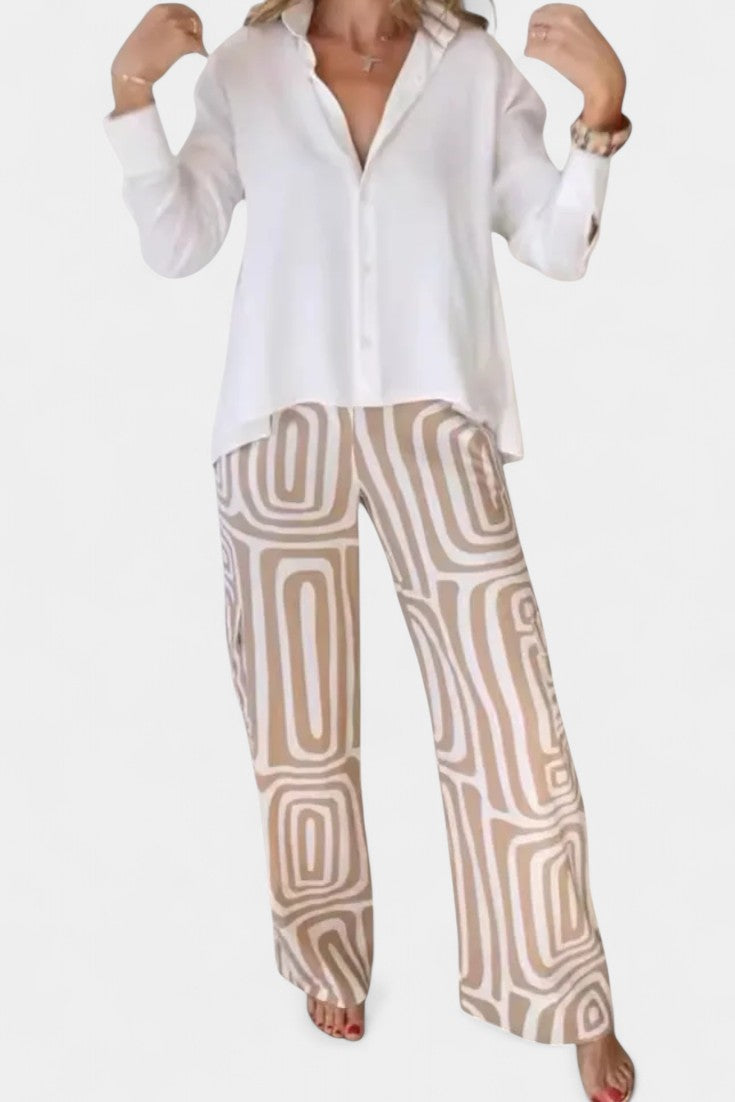 Conjunto de Dos Piezas Calla de Manga Larga