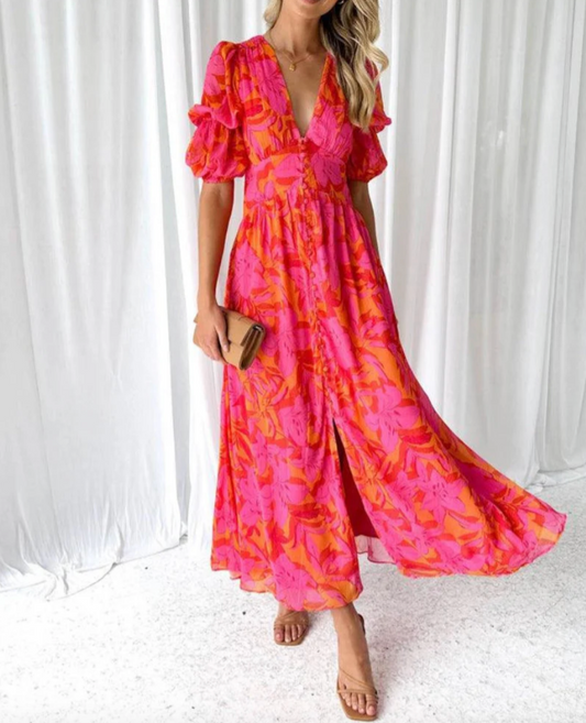 Lourdes | Vestido largo Floral