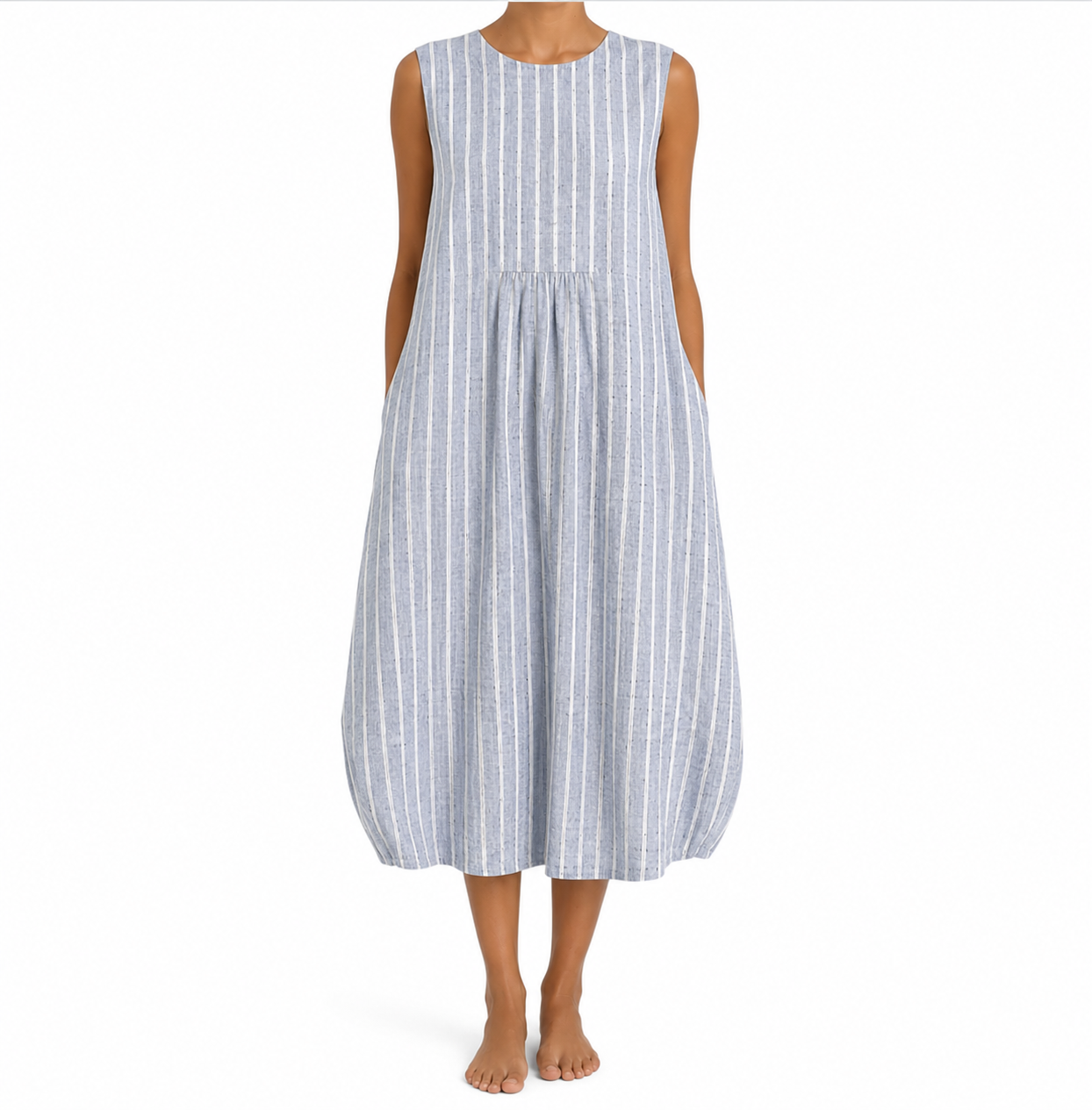 Anais | Vestido de rayas para la playa