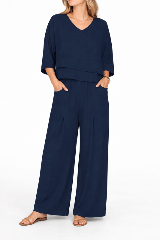 Set algodón-lino 2 piezas – fresco y elegante