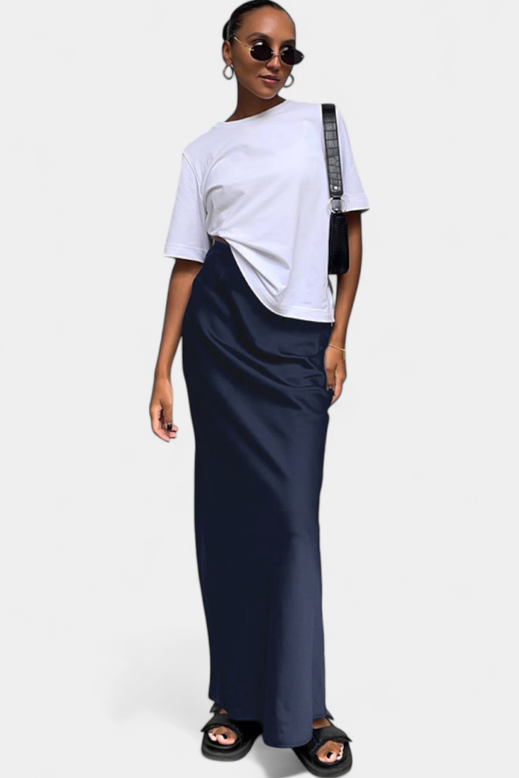 Falda Maxi Utility Fable en Diseño Sencillo y Estilo Pulido