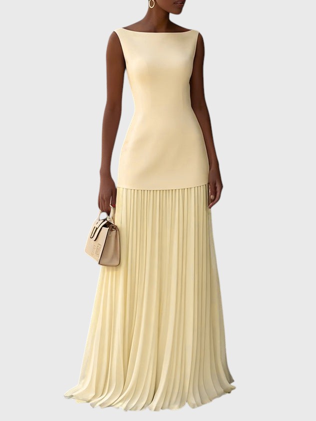 Vestido Maxi Plisado Lola