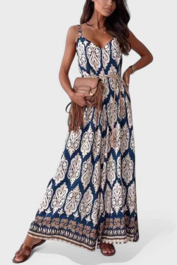 Mono de Pierna Ancha Gabriella con Estampado Audaz