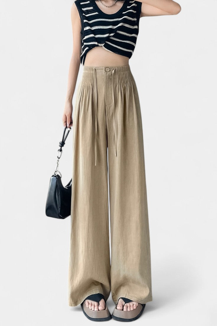 Pantalones Anchos de Cintura Alta Ilyana