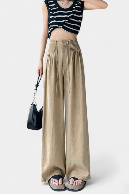 Pantalones Anchos de Cintura Alta Ilyana