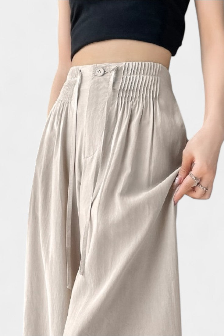 Pantalones Anchos de Cintura Alta Ilyana