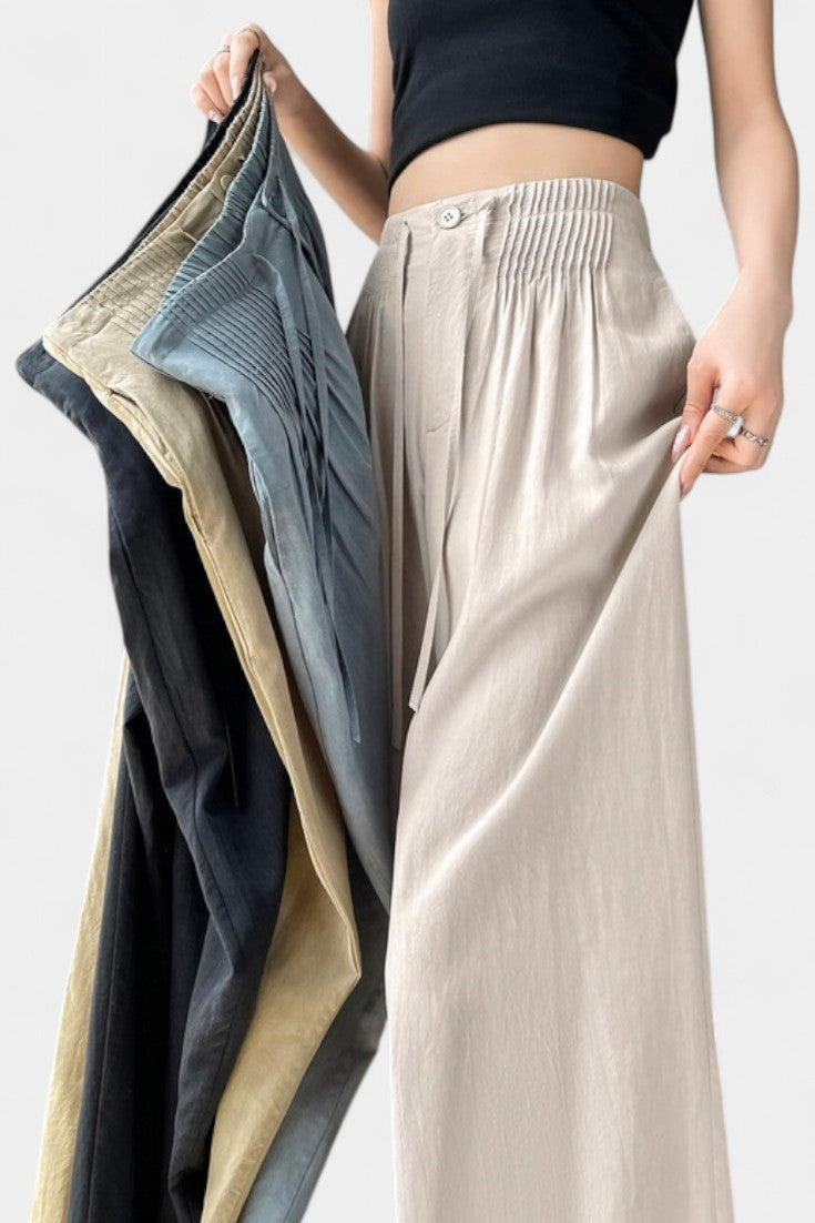 Pantalones Anchos de Cintura Alta Ilyana