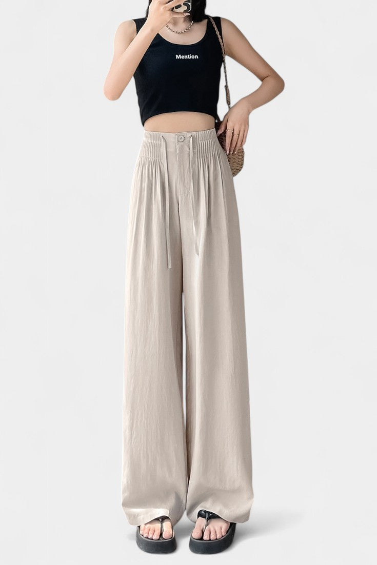 Pantalones Anchos de Cintura Alta Ilyana