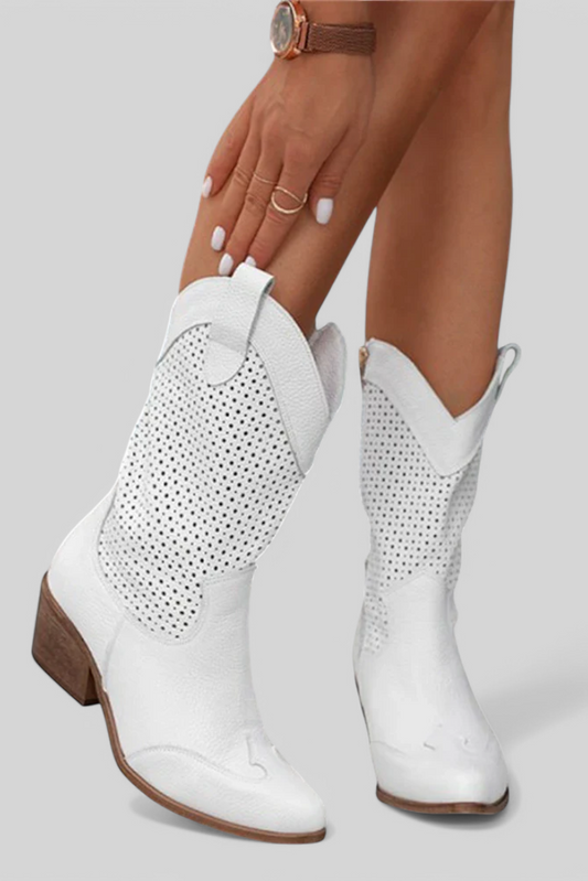 Botas de Cowboy Modernas Annalla con Cremallera Lateral