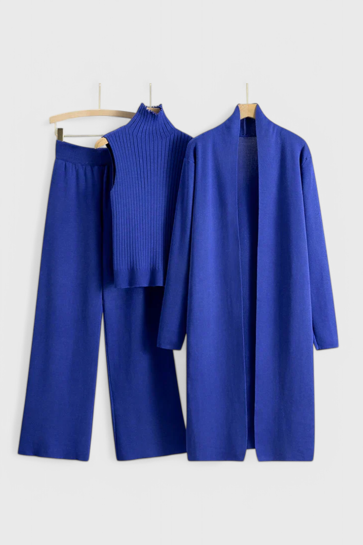 Conjunto de Punto Mahalia de 3 Piezas