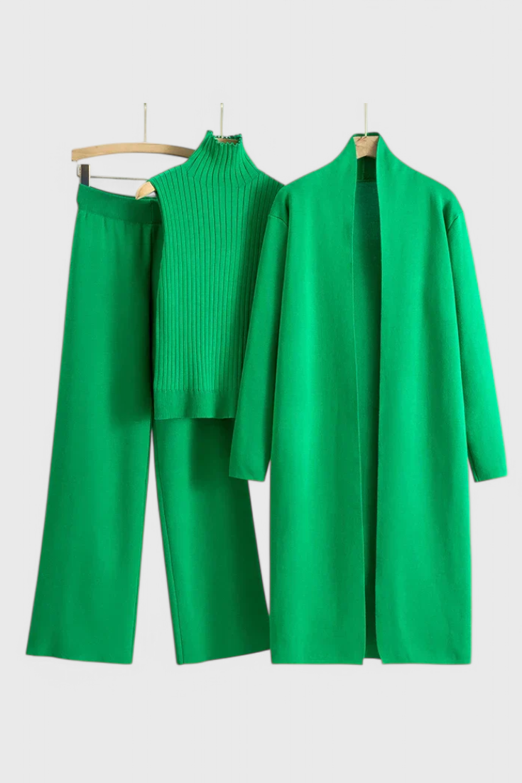 Conjunto de Punto Mahalia de 3 Piezas