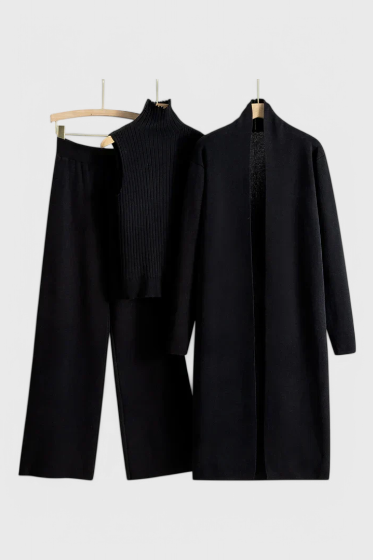 Conjunto de Punto Mahalia de 3 Piezas