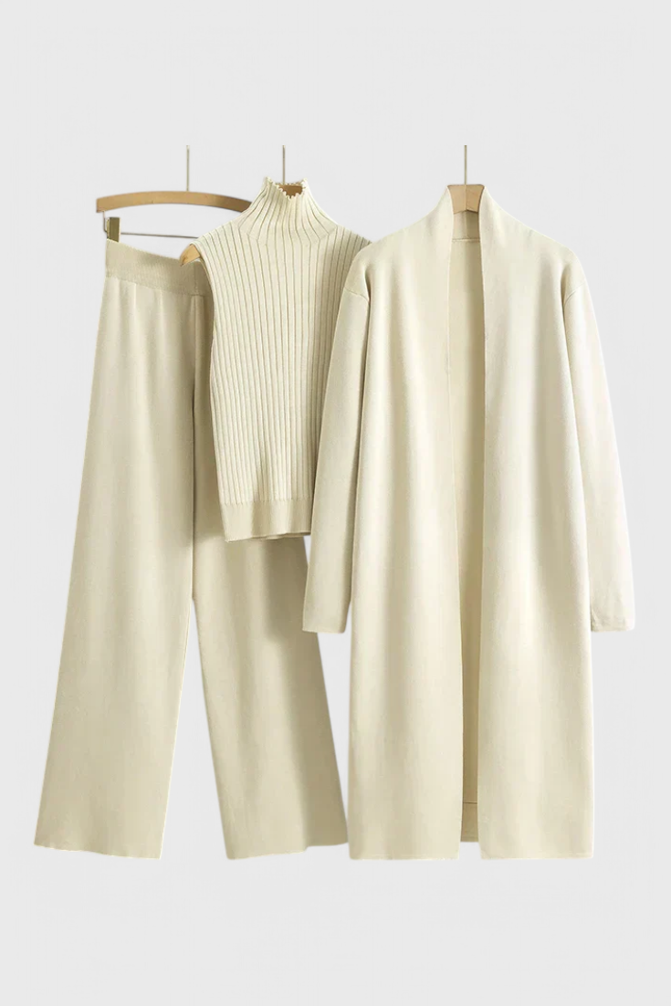 Conjunto de Punto Mahalia de 3 Piezas