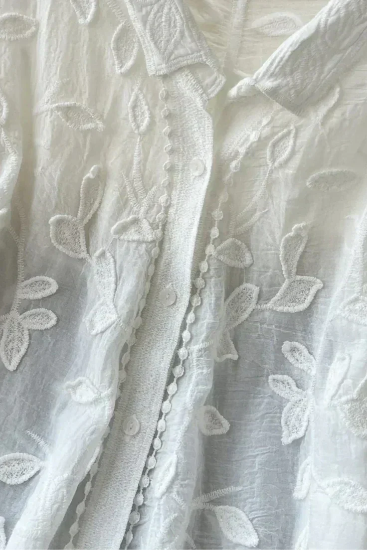Camisa de Encaje Bordado Prairie