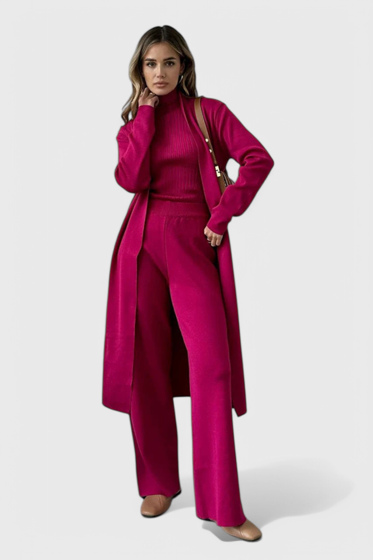 Conjunto de Punto Mahalia de 3 Piezas