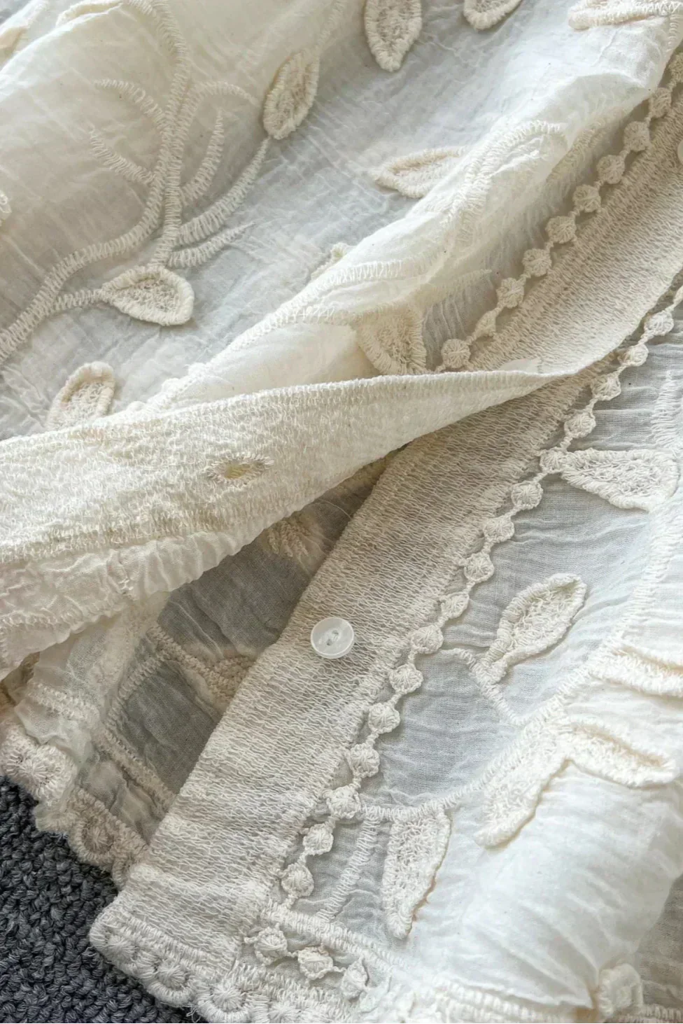 Camisa de Encaje Bordado Prairie