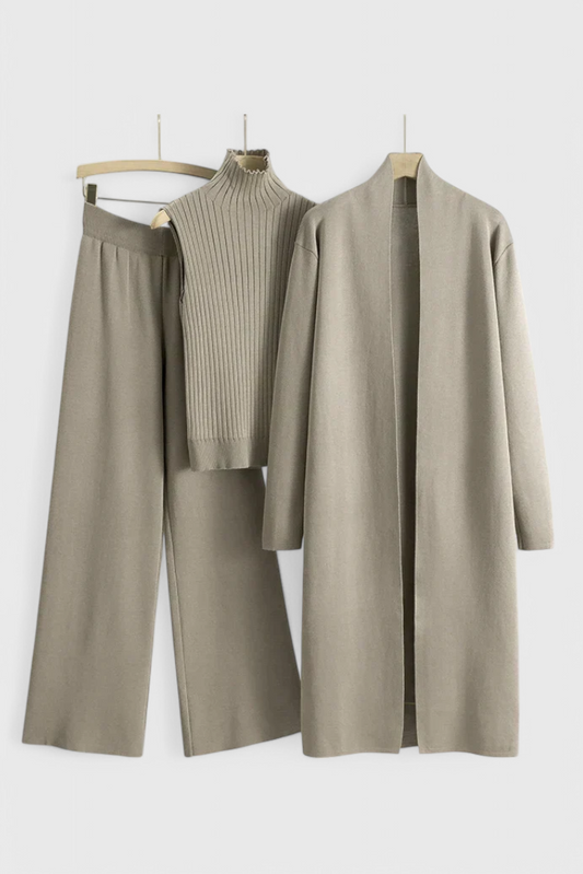 Conjunto de Punto Mahalia de 3 Piezas