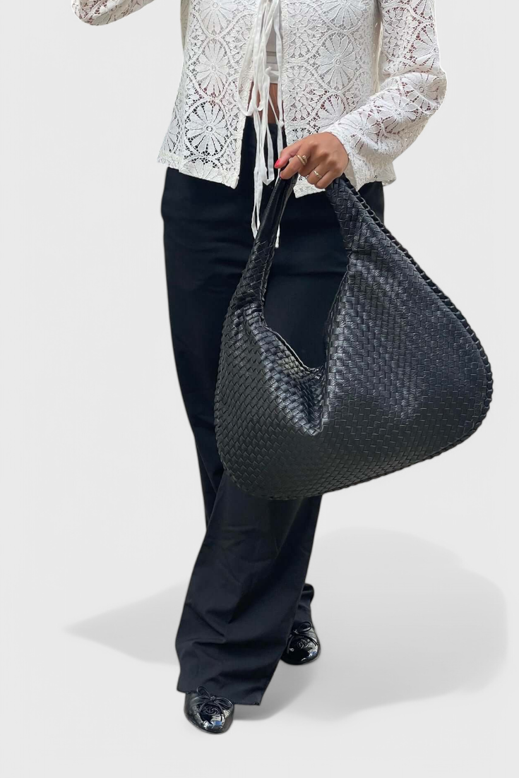 Bolso de Hombro Tejido Tilly