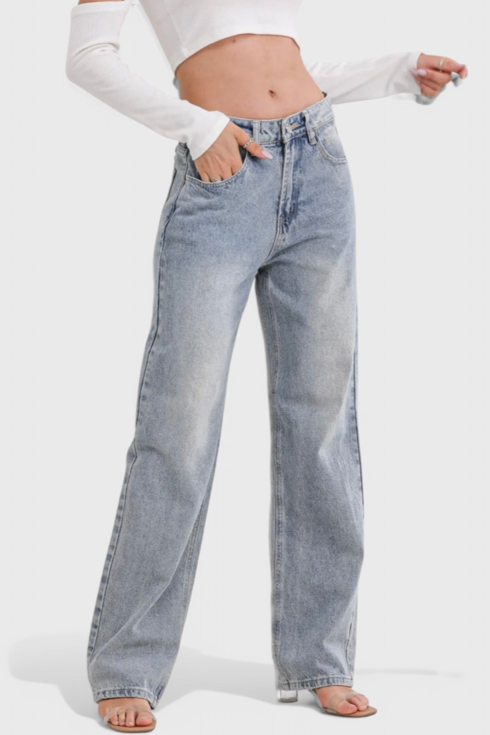 Jeans Roxy Vintage de Cintura Alta Desgastados