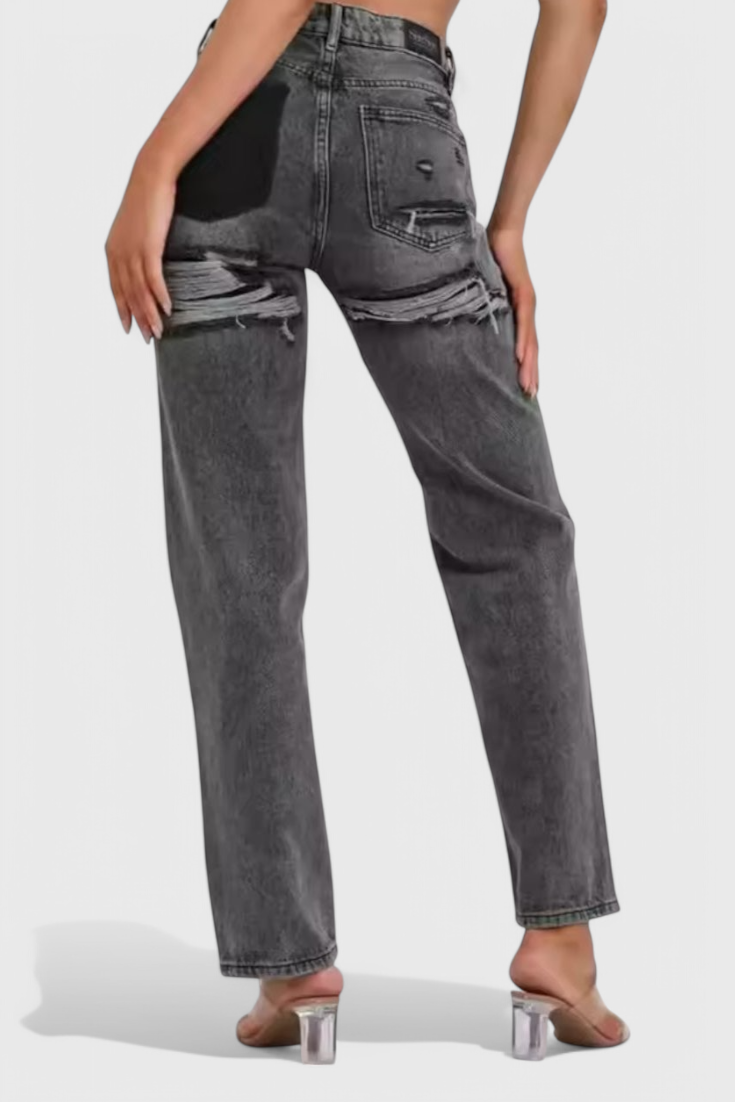 Jeans Roxy Vintage de Cintura Alta Desgastados