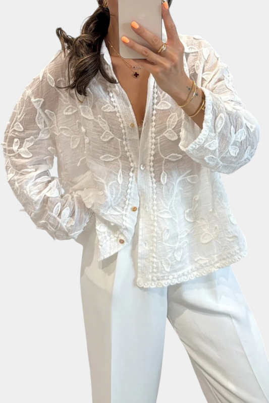 Camisa de Encaje Bordado Prairie