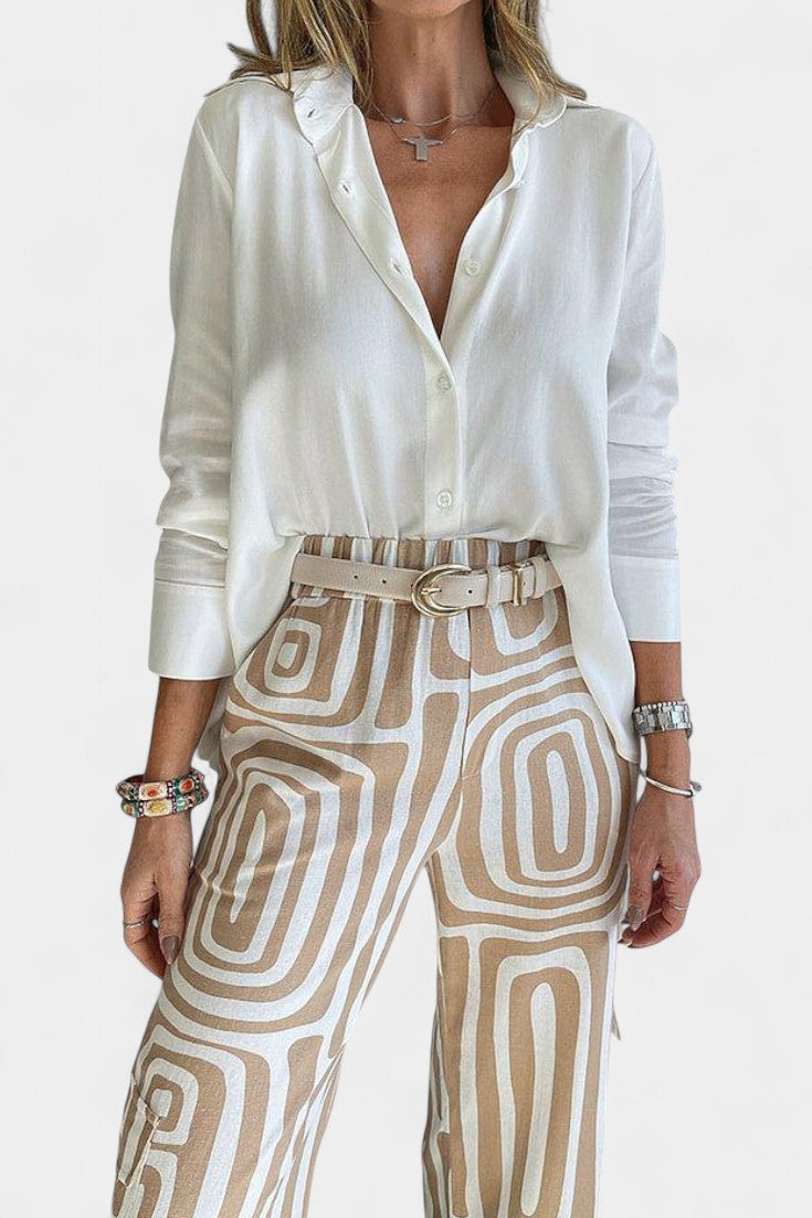 Conjunto de Dos Piezas Calla de Manga Larga