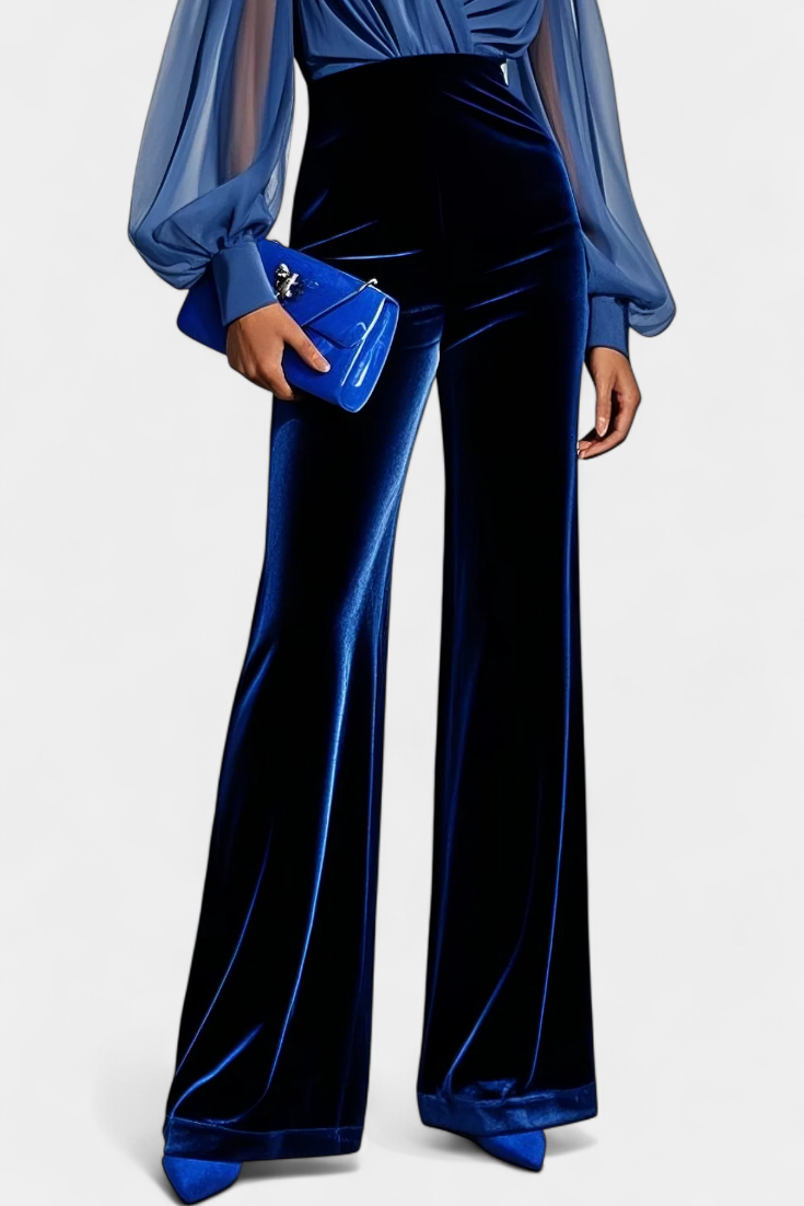 Analisse Mono con Escote en V y Pierna Ancha