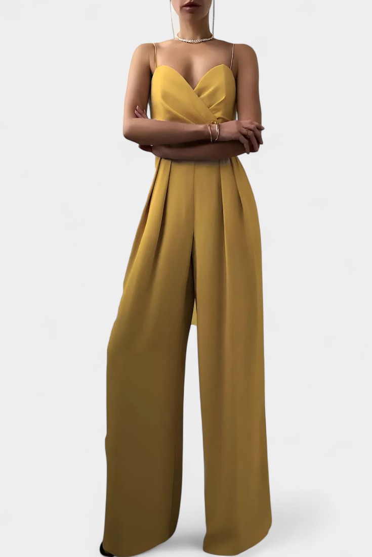 Mono Sexy Romily con Tirantes y Pierna Ancha Elegante